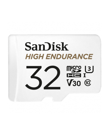 Karta pami臋ci MicroSDHC SanDisk High Endurance 32GB 100/40 MB/s A1 Class 10 V30 UHS-I U3 + adapter