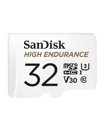 Karta pamięci MicroSDHC SanDisk High Endurance 32GB 100/40 MB/s A1 Class 10 V30 UHS-I U3 + adapter