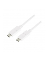 Kabel USB 3.2 Gen2x1 LogiLink CU0130  USB-C - USB-C, M/M, biały, 0,5m - nr 3