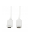 Kabel USB 3.2 Gen2x1 LogiLink CU0130  USB-C - USB-C, M/M, biały, 0,5m - nr 4