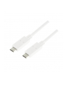 Kabel USB 3.2 Gen2x1 LogiLink CU0130  USB-C - USB-C, M/M, biały, 0,5m - nr 5