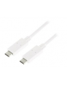 Kabel USB 3.2 Gen2x1 LogiLink CU0131 USB-C - USB-C, M/M, biały, 1m - nr 10