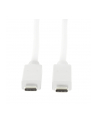 Kabel USB 3.2 Gen2x1 LogiLink CU0131 USB-C - USB-C, M/M, biały, 1m - nr 5