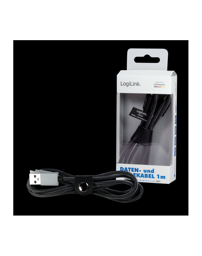 Kabel USB 2.0 LogiLink CU0132 USB A - micro USB B, M/M, 1m główny