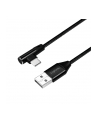 Kabel USB 2.0 LogiLink CU0137 USB A - USB-C, M/M, kątowy, czarny, 0,3m - nr 20