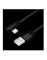Kabel USB 2.0 LogiLink CU0138 USB A - USB-C, M/M, kątowy, czarny, 1m - nr 22