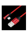 Kabel USB 2.0 LogiLink CU0145 USB A - USB-C, M/M, kątowy, czerwony, 0,3m - nr 10