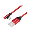 Kabel USB 2.0 LogiLink CU0145 USB A - USB-C, M/M, kątowy, czerwony, 0,3m - nr 13