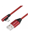 Kabel USB 2.0 LogiLink CU0145 USB A - USB-C, M/M, kątowy, czerwony, 0,3m - nr 17
