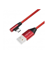 Kabel USB 2.0 LogiLink CU0146 USB A - USB-C, M/M, kątowy, czerwony, 1m - nr 11