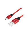 Kabel USB 2.0 LogiLink CU0148 USB A - USB-C, M/M, czerwony, 1m - nr 10