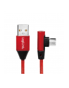 Kabel USB 2.0 LogiLink CU0149 USB A - micro USB B, M/M, kątowy, czerwony 0,3m - nr 4