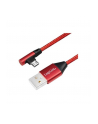 Kabel USB 2.0 LogiLink CU0149 USB A - micro USB B, M/M, kątowy, czerwony 0,3m - nr 5