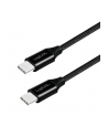 Kabel USB 2.0 LogiLink CU0153 USB-C - USB-C, M/M, czarny, 0,3m - nr 10