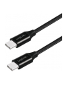 Kabel USB 2.0 LogiLink CU0153 USB-C - USB-C, M/M, czarny, 0,3m - nr 16