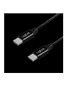 Kabel USB 2.0 LogiLink CU0153 USB-C - USB-C, M/M, czarny, 0,3m - nr 2