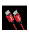 Kabel USB 2.0 LogiLink CU0155 USB-C - USB-C, M/M, czerwony, 0,3m - nr 2