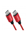 Kabel USB 2.0 LogiLink CU0155 USB-C - USB-C, M/M, czerwony, 0,3m - nr 7