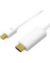 Kabel adapter LogiLink CV0122 Mini DisplayPort 1.2 - HDMI, 4K, biały, 1m - nr 9