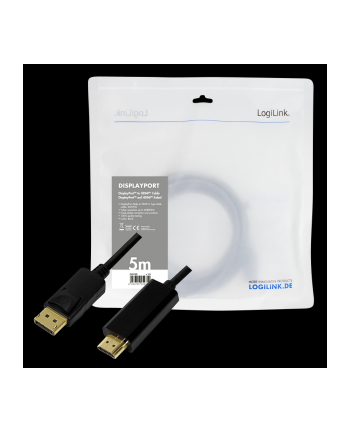 Kabel adapter LogiLink CV0127 DisplayPort 1.2 - HDMI 1.4, 2m