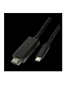 Kabel adapter LogiLink UA0329 USB-C - HDMI 2.0, czarny 1,8m - nr 2