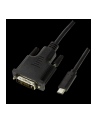 Kabel adapter LogiLink UA0331 USB-C - DVI, czarny 1,8m - nr 2