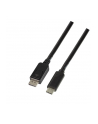 Kabel adapter LogiLink UA0336 USB-C - DisplyPort 1.2, czarny 3m - nr 1