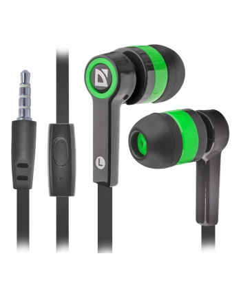 Słuchawki z mikrofonem Defender PULSE 420 douszne 4-pin czarno-zielone