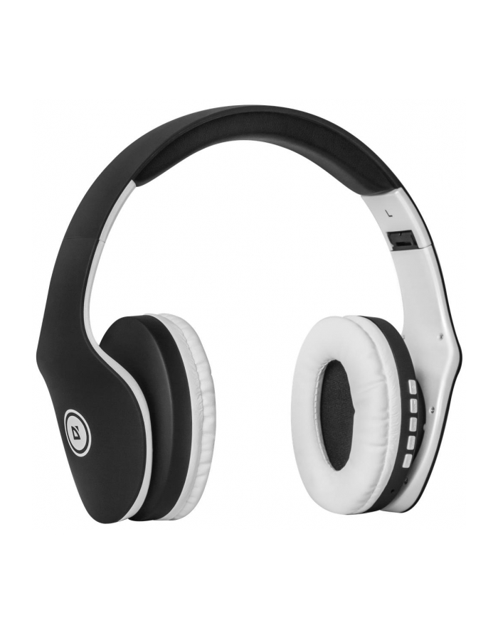 Słuchawki z mikrofonem Defender FREEMOTION B525 bezprzewodowe Bluetooth + MP3 Player czarno-białe główny
