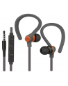 Słuchawki z mikrofonem Defender OUTFIT W760 SPORT douszne szaro-pomarańczowe - nr 1