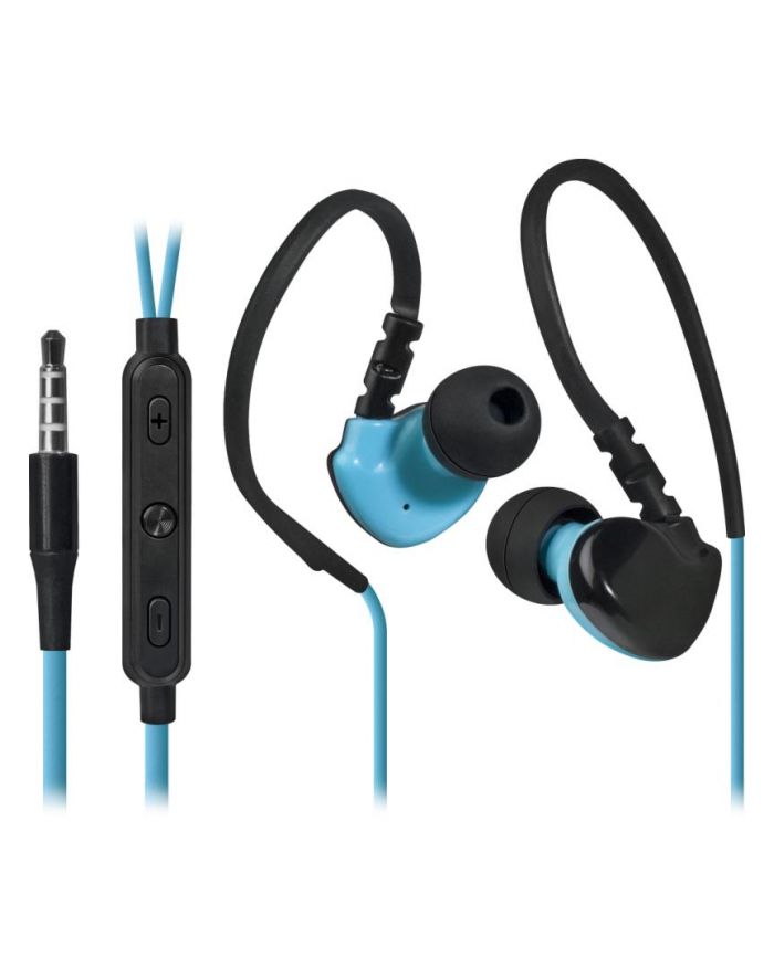 Słuchawki z mikrofonem Defender OUTFIT W770 SPORT douszne czarno-niebieskie główny