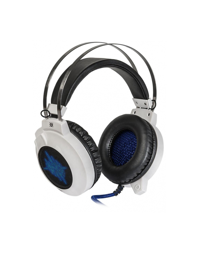 Słuchawki z mikrofonem Defender ICEFALL G-510D Gaming biało-niebieskie + GRA główny
