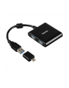 Hub USB 1:4 Hama USB 3.1 + Adapter USB-C, czarny - nr 2