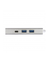 Hub USB 1:3 Hama USB 3.1 TYP-C + Lan ''Aluminium'', Srebrny - nr 6