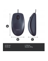 Mysz przewodowa Logitech B100 OEM optyczna czarna – uszkodzone opakowanie - nr 32