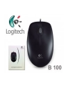 Mysz przewodowa Logitech B100 OEM optyczna czarna – uszkodzone opakowanie - nr 43