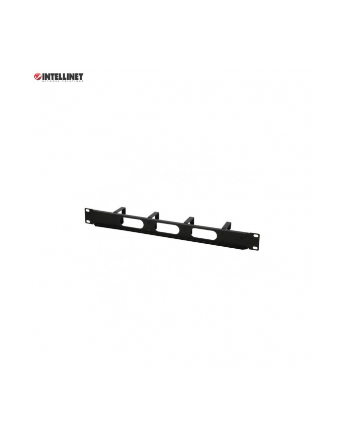 Intellinet Organizer Kabli Intellient Rack 19'' 1U 4x48mm, czarny główny