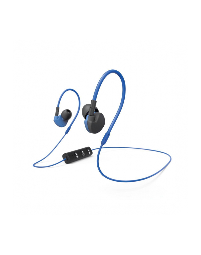 HAMA POLSKA Słuchawki z mikrofonem Hama ''Run BT'' dokanałowe czarno-niebieskie główny