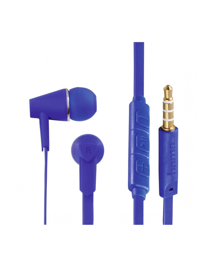 HAMA POLSKA Słuchawki z mikrofonem Hama''Joy'' dokanałowe niebieskie główny