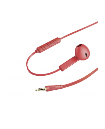 HAMA POLSKA Słuchawki z mikrofonem Hama ''Advance'' douszne czerwone