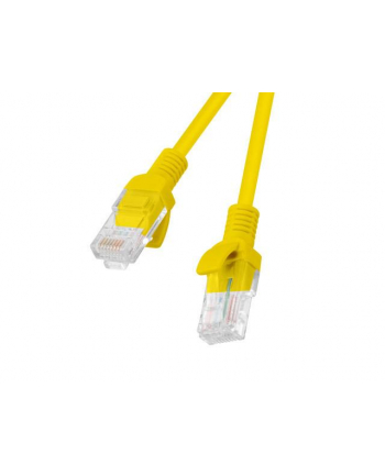 Patchcord Lanberg UTP kat.5e 0,5m żółty 10-Pack