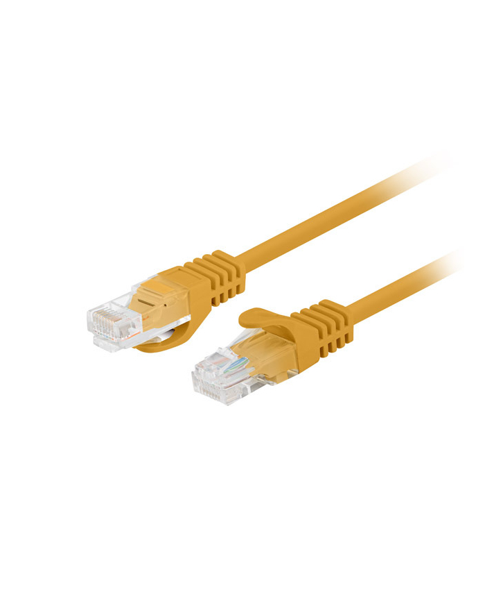 Patchcord Lanberg UTP kat.6 0,25m pomarańczowy główny