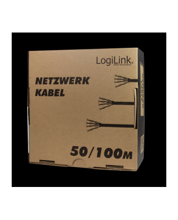 Kabel S/FTP LogiLink CPV0039 kat.6 CCA, drut, 100m