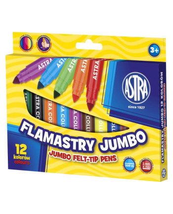 Flamastry Jumbo 12 kolorów ASTRA