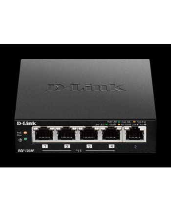 d-link Switch DGS-1005P 5xGbE (4xPoE+ 60W)