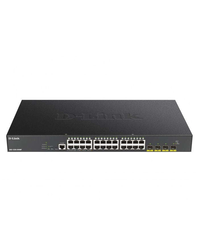 d-link Przełącznik DGS-1250-28XMP Smart 24xGE PoE(370W) 4xSFP+ główny