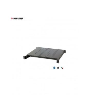 Półka do szafy 19'' Intellinet 415mm 1U wysuwana 430-665m, czarna