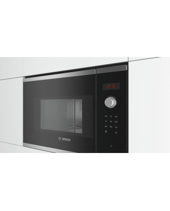 Bosch BFL523MS0 Microwave Oven, Serie 4, Built-in, 800W, 20L, black