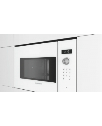 Bosch BFL554MW0 Microwave Oven, Serie 6, Built-in, 900W, 25L, white