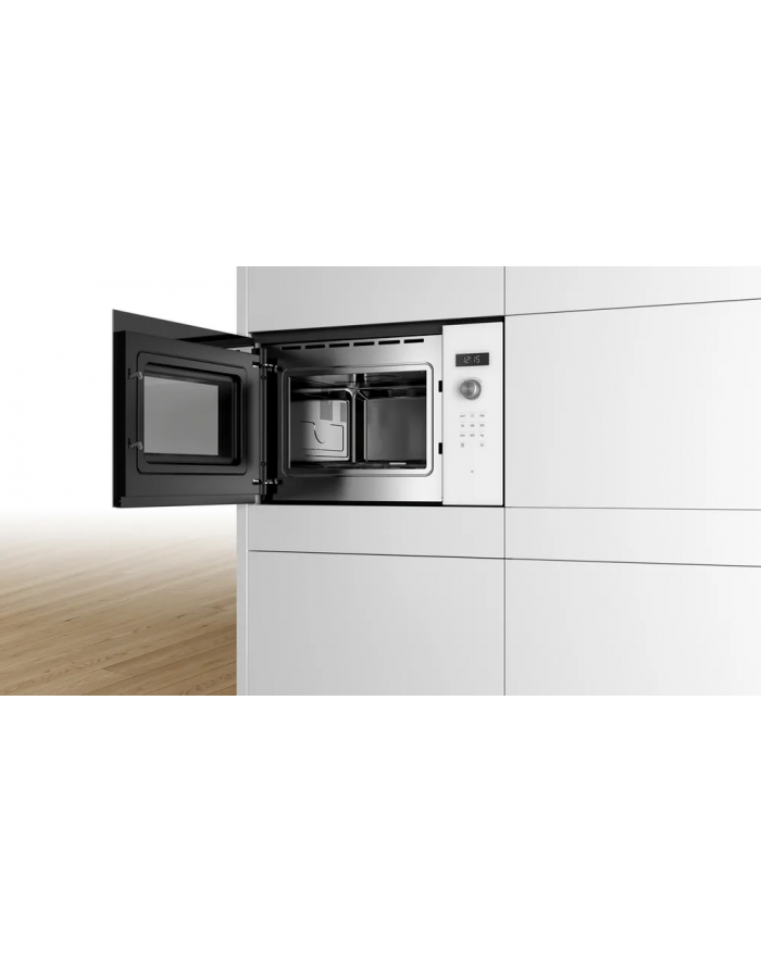 Bosch BFL554MW0 Microwave Oven, Serie 6, Built-in, 900W, 25L, white główny